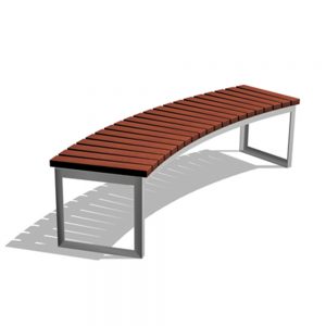 Jane Hamley Wells ARA_DSC1013004_A commercial urban park curved bench backless wood seat steel frame
