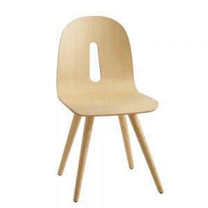 Jane Hamley Wells GOTHAMWOODY_S_A modern guest seating café dining chair molded wood seat on wood legs