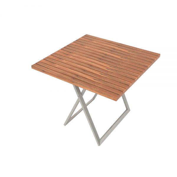 Jane Hamley Wells JAZZ_JZ8101_B modern outdoor square folding dining table teak stainless steel